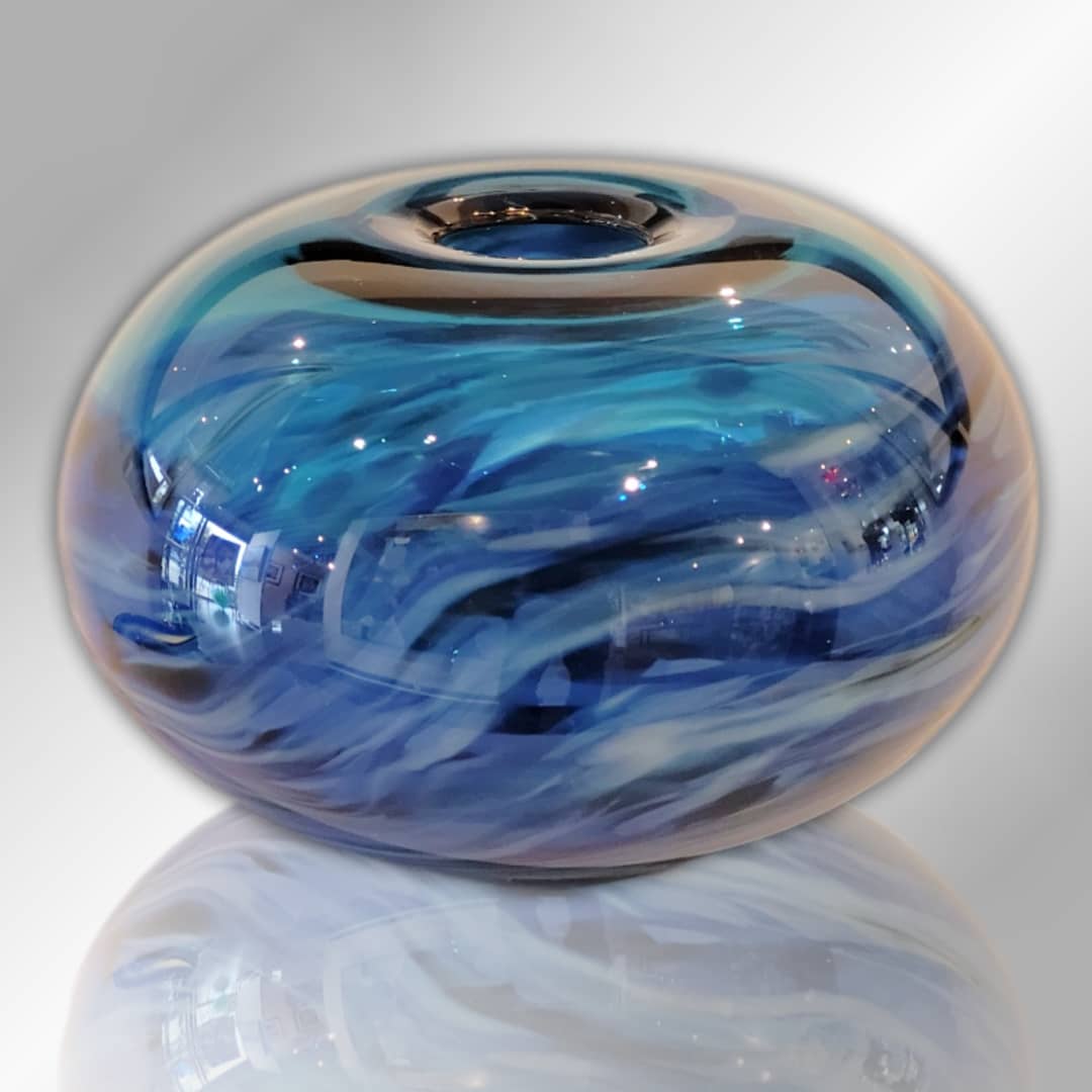 James McMurtrie Glass Form ~ 'Sky' - Available at Curate Art & Design Gallery in Sorrento Mornington Peninsula Melbourne