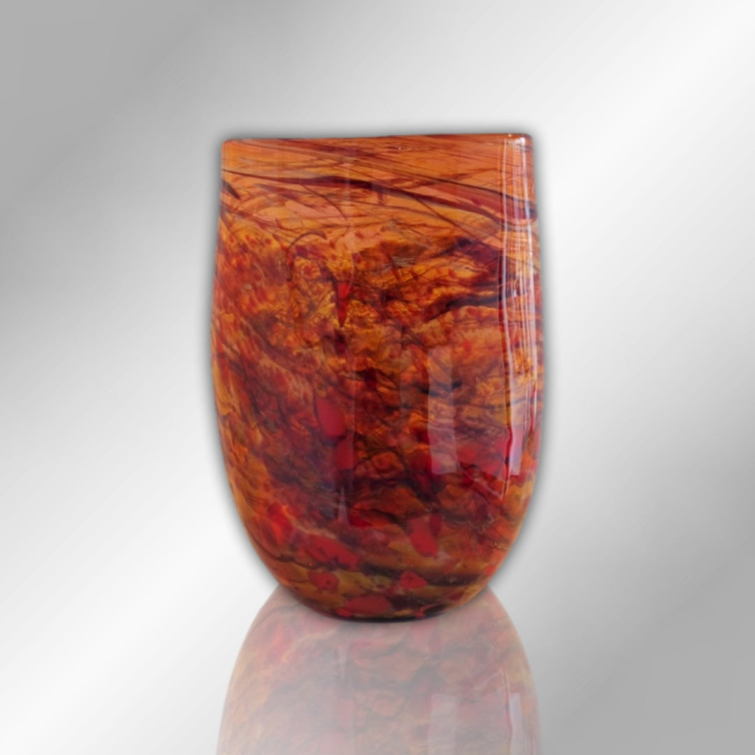 James McMurtrie Glass Vase ~ 'Landscape' - Available at Curate Art & Design Gallery in Sorrento Mornington Peninsula Melbourne