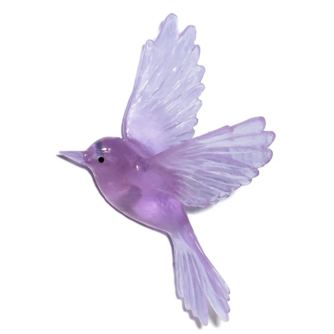 Luke Jacomb Glass ~ 'Fernbird' Lilac