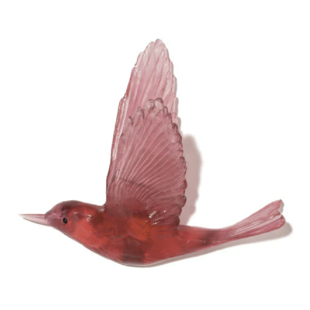 Luke Jacomb Glass ~ 'Shining Cuckoo' Gold Ruby
