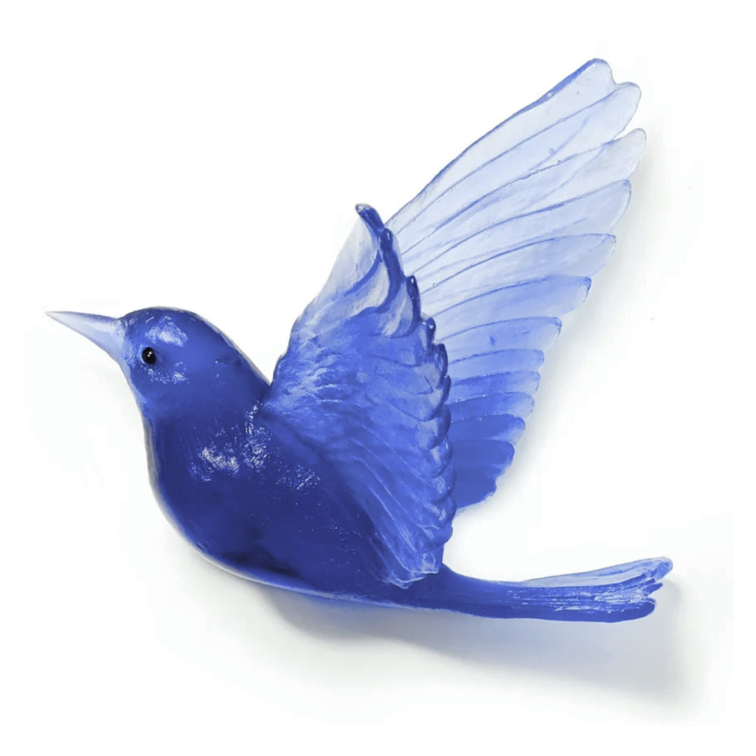 Luke Jacomb Glass ~ 'Stitchbird' Cobalt Blue