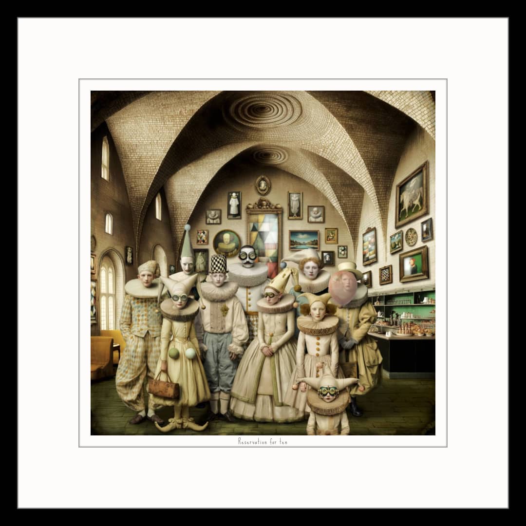 Maggie Taylor Art ~ 'Reservation for Ten' - Available in Australia exclusively @ Curate Art & Design in Daylesford. Free delivery Melbourne.