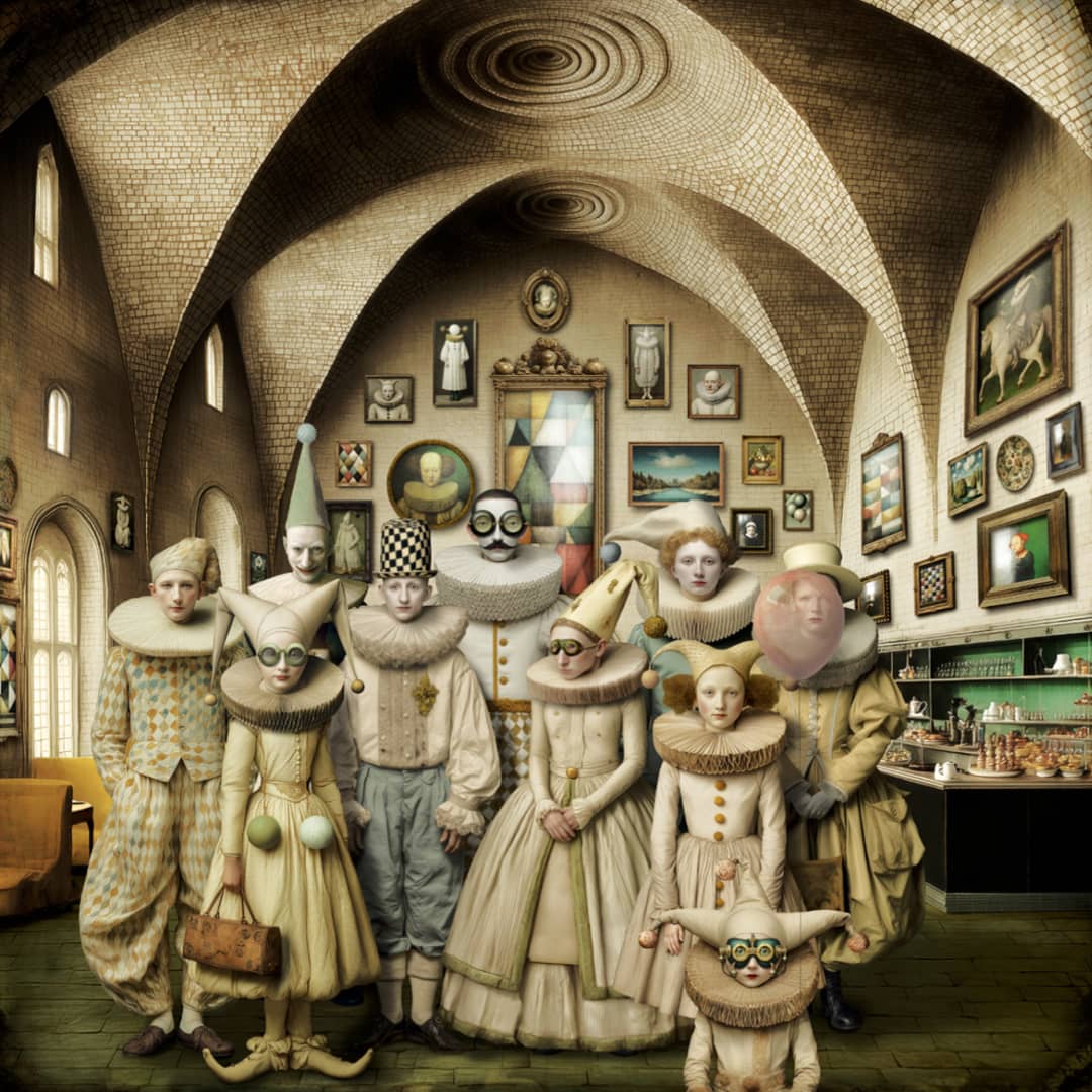 Maggie Taylor Art ~ 'Reservation for Ten' - Available in Australia exclusively @ Curate Art & Design in Daylesford. Free delivery Melbourne.