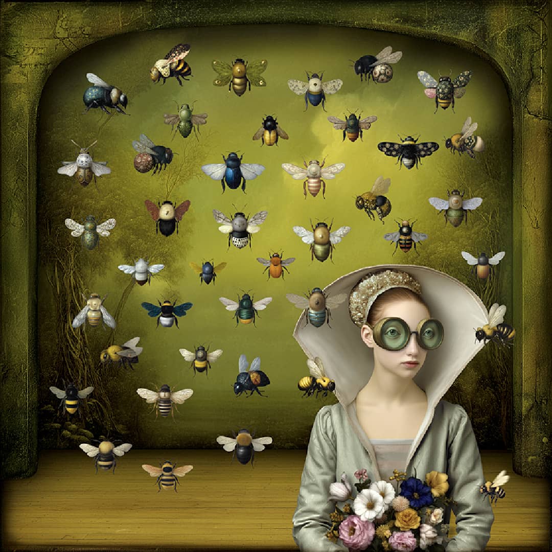 Maggie Taylor Art ~ 'The Beekeeper' - Available in Australia exclusively @ Curate Art & Design in Daylesford. Free delivery Melbourne.