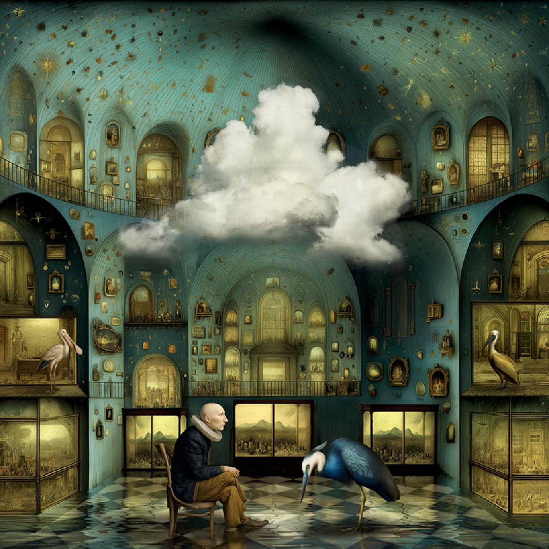 Maggie Taylor Art ~ 'The Cloud Tender' - Available in Australia exclusively @ Curate Art & Design in Daylesford. Free delivery Melbourne.