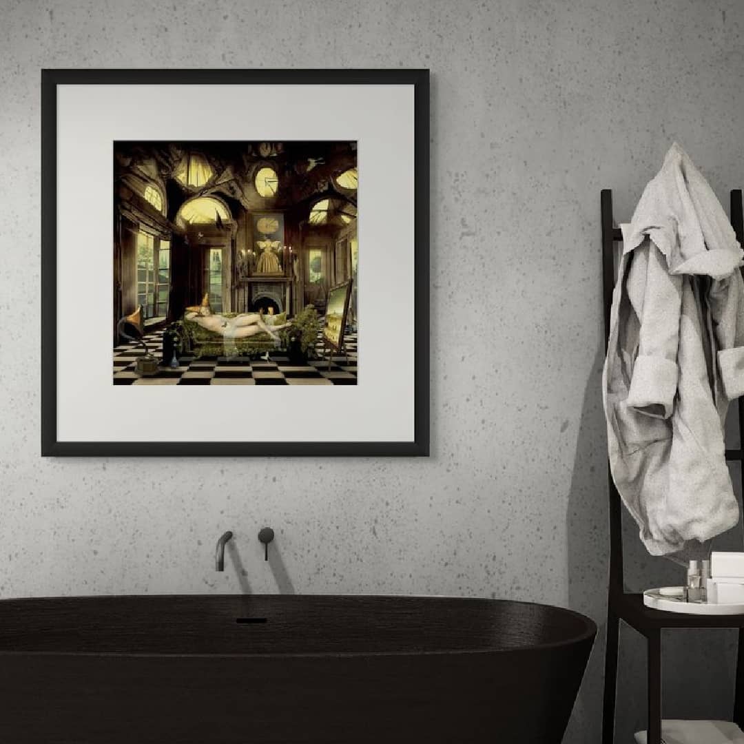 Maggie Taylor Art ~ 'The Listening Room' 22" (Framed) - Available exclusively in Australia @ Curate Art & Design in Daylesford. Free delivery to Melbourne.