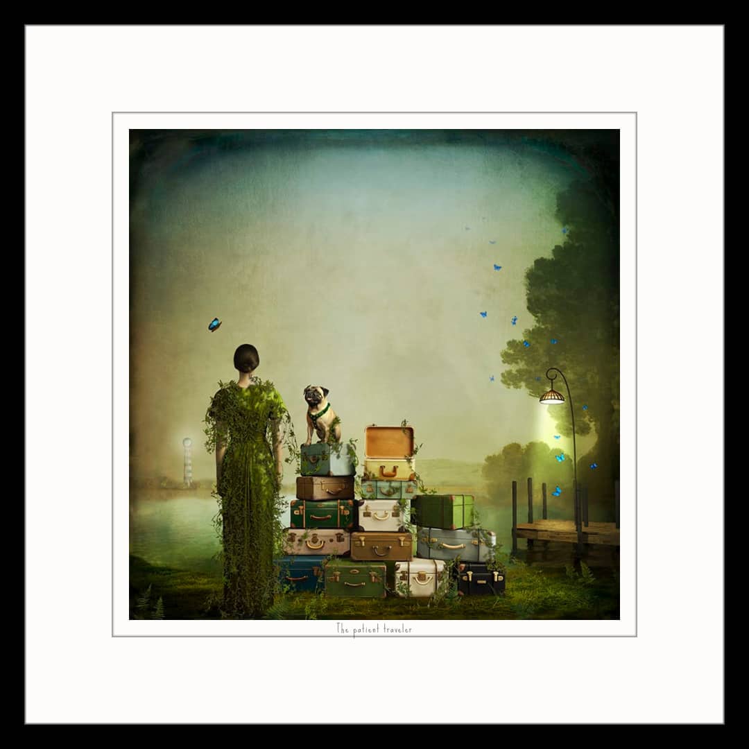 Maggie Taylor Art ~ 'The Patient Traveler' - Available in Australia exclusively @ Curate Art & Design in Daylesford. Free delivery Melbourne.