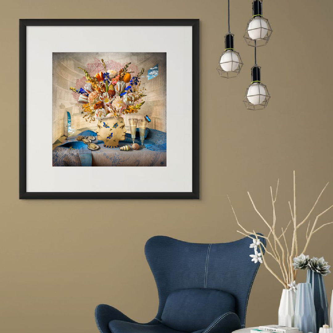 Maggie Taylor Art ~ 'The Philosopher's Study' 22" (Framed) - Available in Australia @ Curate Art & Design in Daylesford. Free delivery to Melbourne.