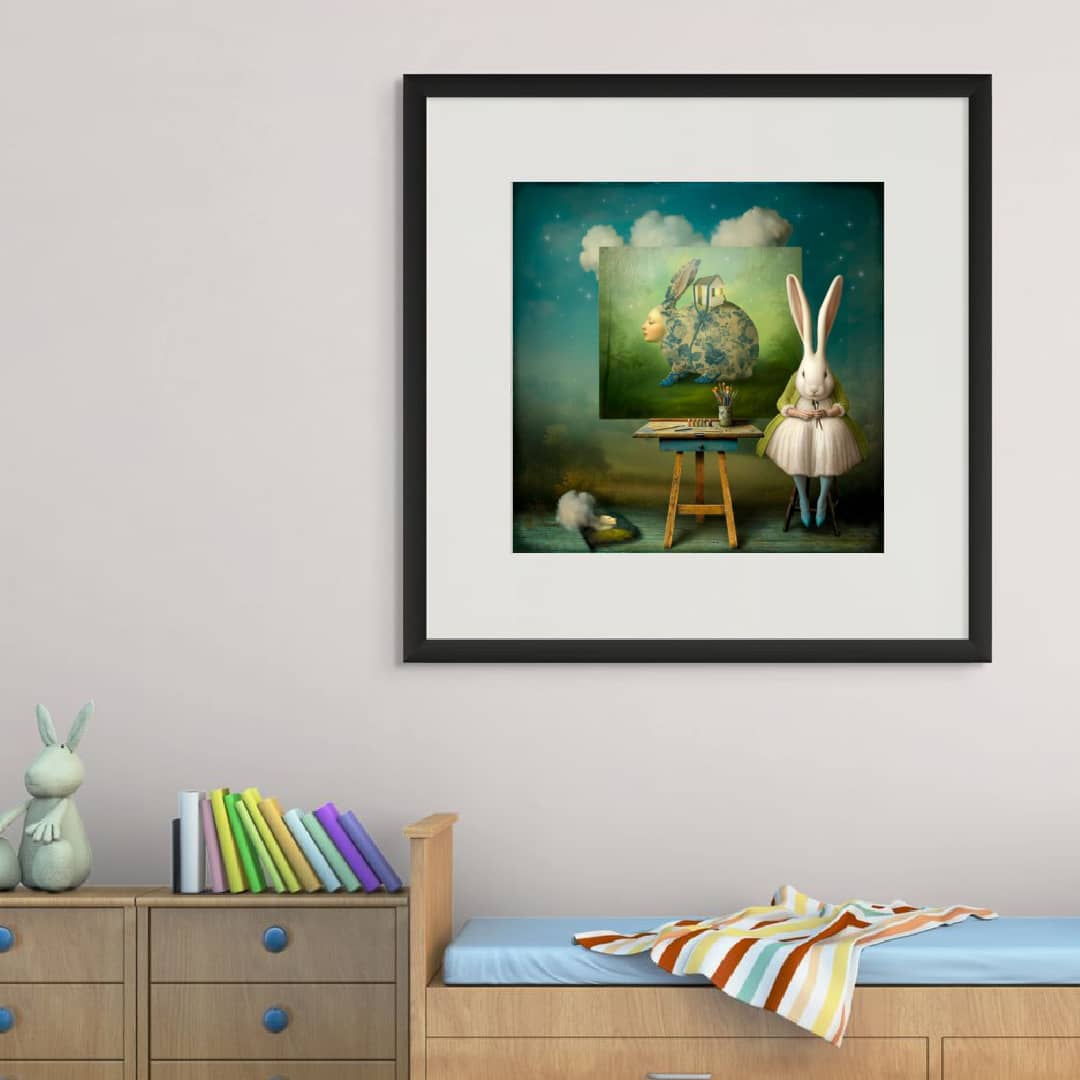 Maggie Taylor Art ~ 'The Surrealist' 22" (Framed) - Available exclusively in Australia @ Curate Art & Design in Daylesford. Free shipping to Melbourne.