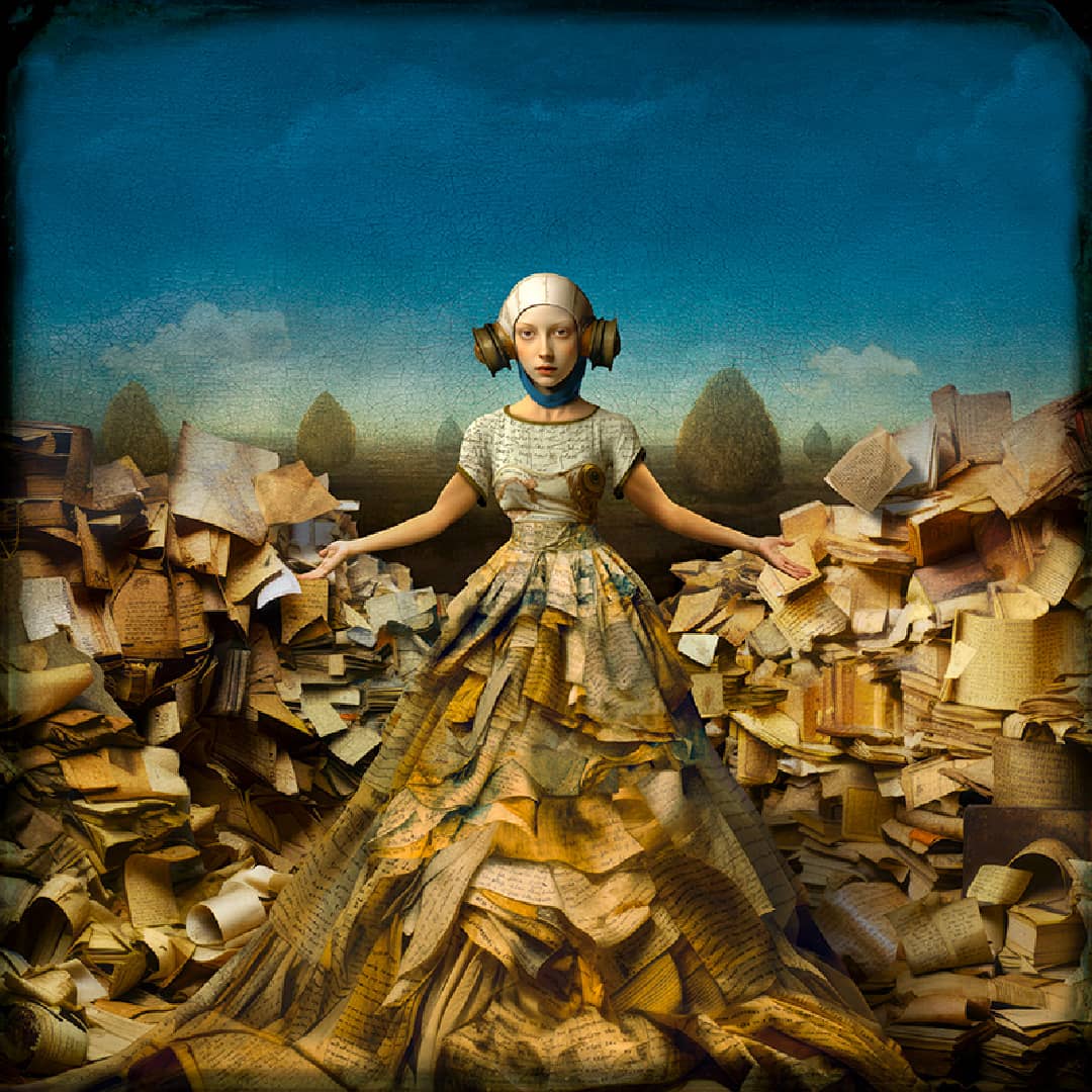 Maggie Taylor Art ~ 'The Writer' - Available in Australia exclusively @ Curate Art & Design in Daylesford. Free delivery Melbourne.