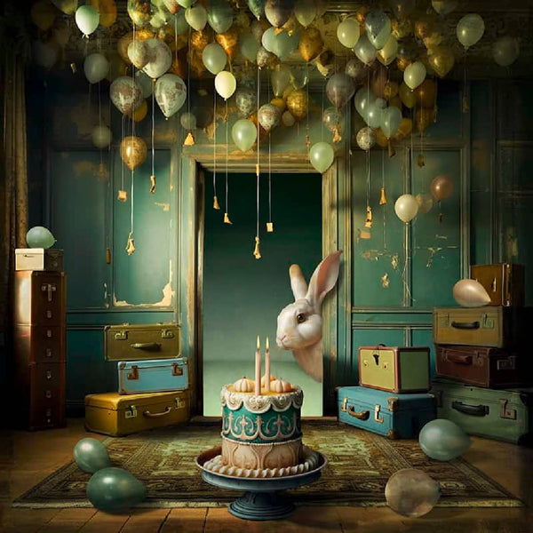 Maggie Taylor Art Photomontage ~ 'It's My Party' - Available at Curate Art & Design Gallery in Sorrento, Mornington Peninsula, Melbourne