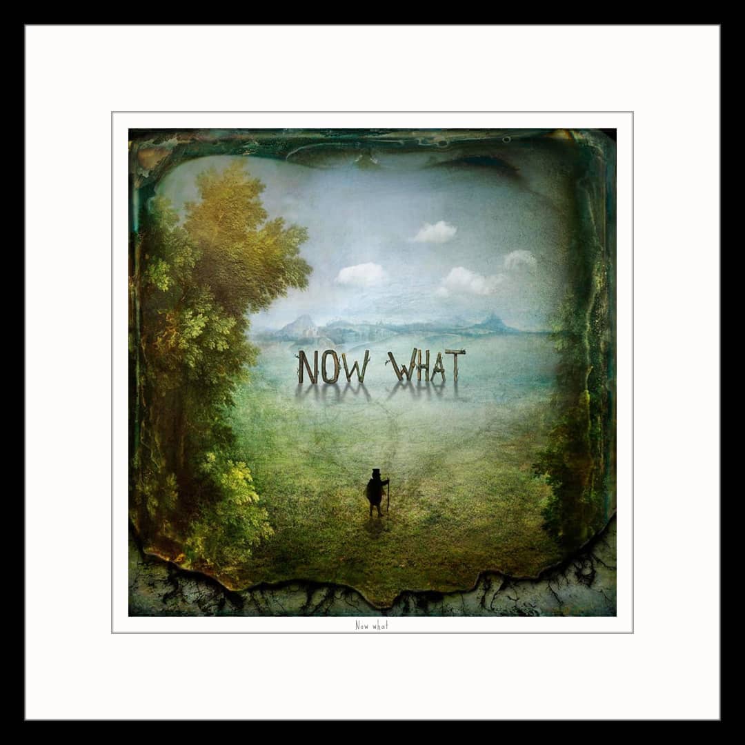 Maggie Taylor Art Photomontage ~ 'Now What' - Available at Curate Art & Design Gallery in Sorrento Mornington Peninsula Melbourne