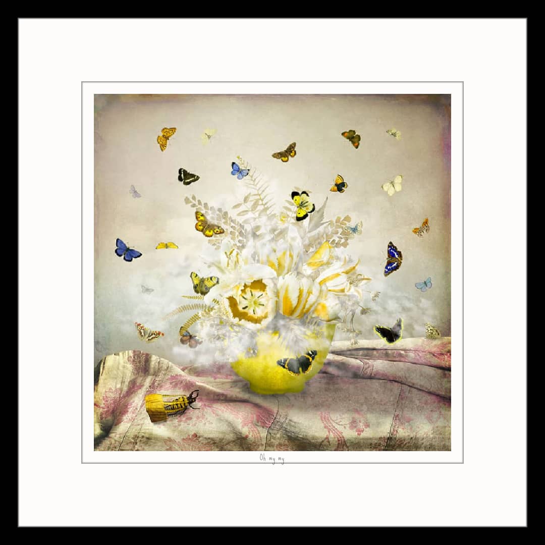 Maggie Taylor Art Photomontage ~ 'Oh My My' - Available at Curate Art & Design Gallery in Sorrento Mornington Peninsula Melbourne