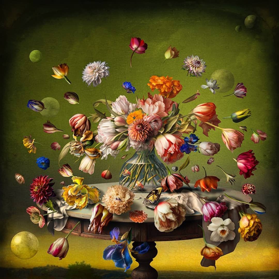 Maggie Taylor Art Photomontage ~ 'The Occasion' 36" (Framed) (Sold)