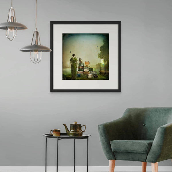 Maggie Taylor Art Photomontage ~ 'The Patient Traveler' - Available at Curate Art & Design Gallery in Sorrento Mornington Peninsula Melbourne