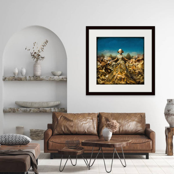 Maggie Taylor Photomontage ~ 'The Writer' - Available in Australia at Curate Art & Design Gallery Sorrento, Mornington Peninsula, Melbourne