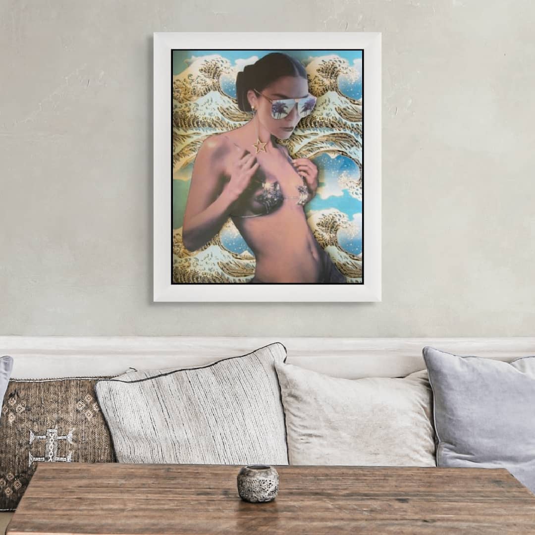 Martha Lord Art ~ 'Bikini Star' is available for sale at Curate Art & Design Gallery in Sorrento, 90 mins from Melbourne on the Mornington Peninsula.