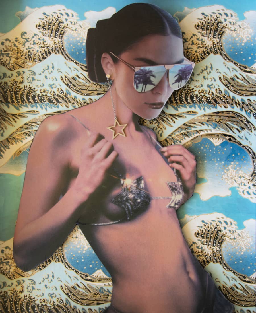 Martha Lord Art ~ 'Bikini Star' is available for sale at Curate Art & Design Gallery in Sorrento, 90 mins from Melbourne on the Mornington Peninsula.