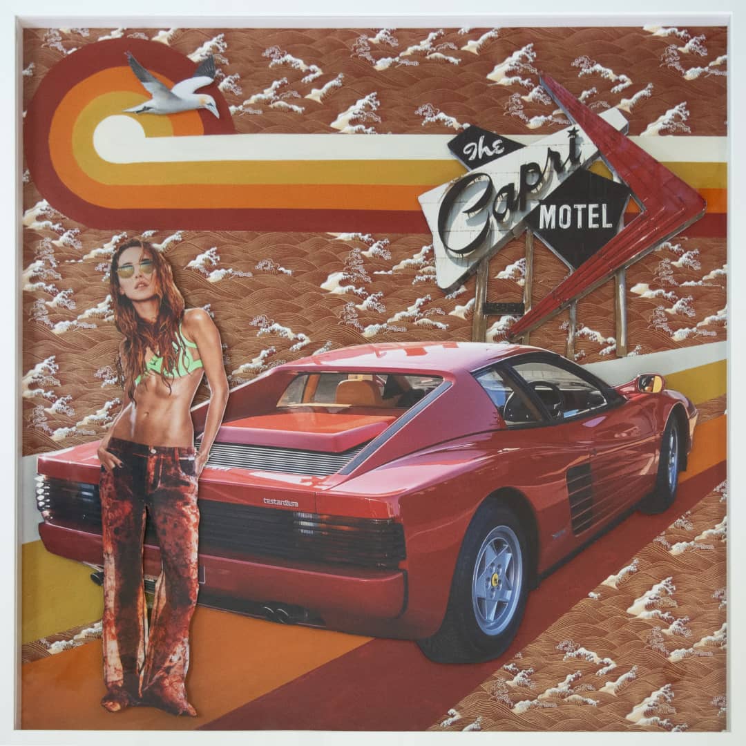 Martha Lord Art ~ 'Testa Rossa' is available for sale at Curate Art & Design Gallery in Sorrento, 90 mins from Melbourne on the Mornington Peninsula.