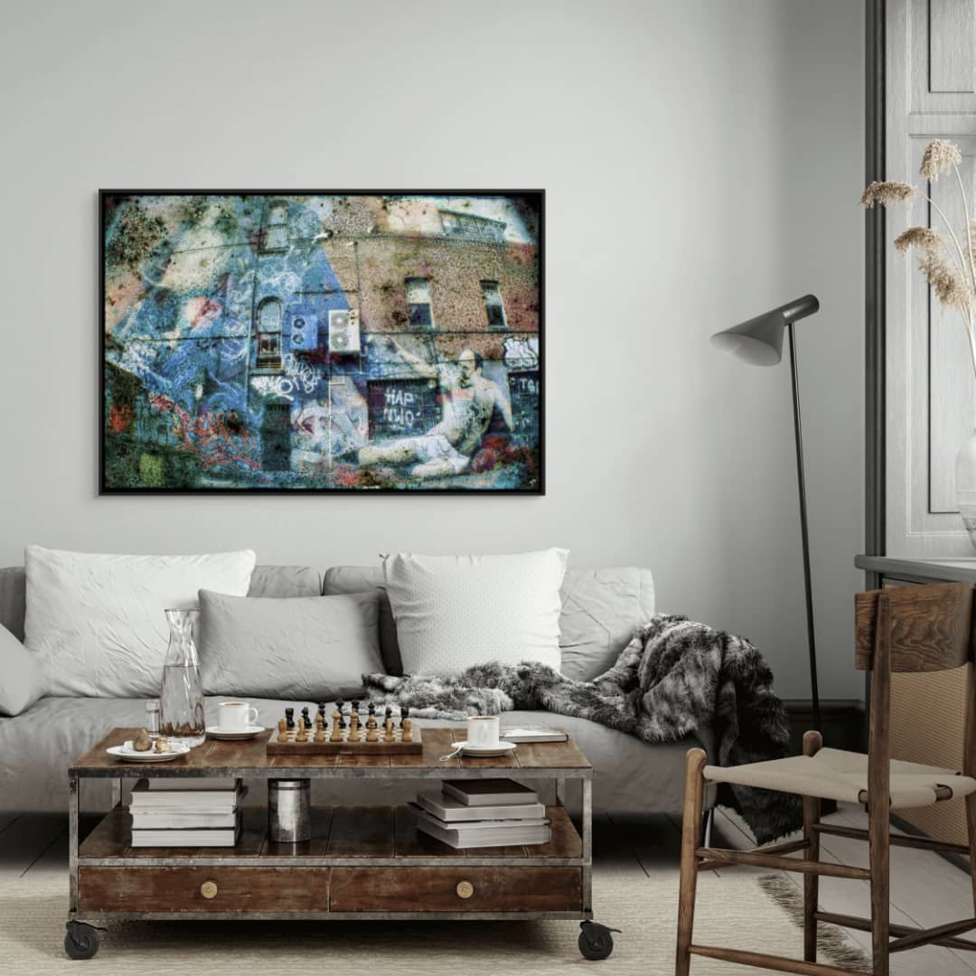 Matteo Volpi Photography Art ~ 'Fitzroy Graffiti' - Available in Australia @ Curate Art & Design, a must-visit art gallery in Daylesford, Victoria.
Collage of a building with graffiti and abstract elements