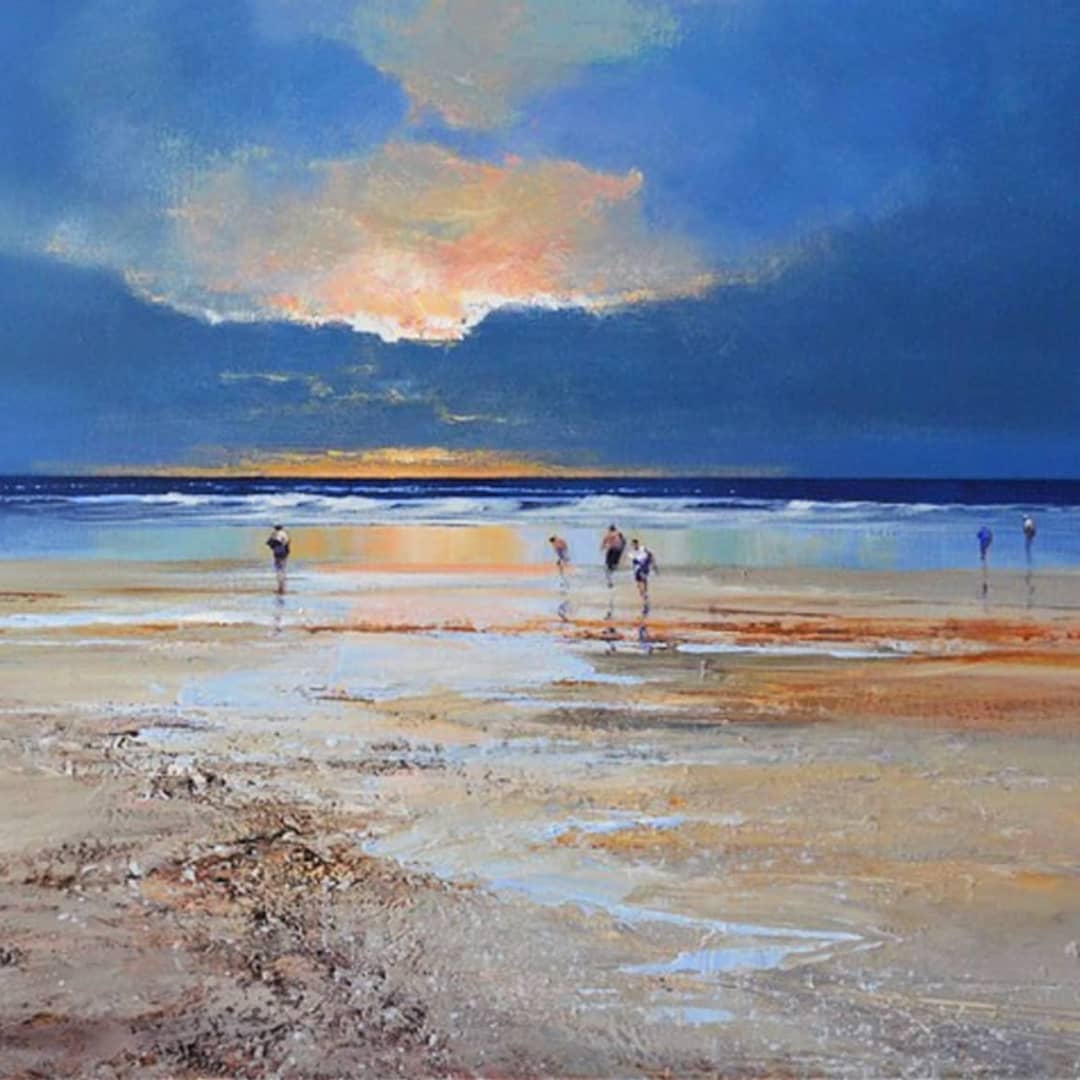 Mel Brigg Painting ~ 'Last Stroll' - Curate Art & Design Gallery in Sorrento, Mornington Peninsula, Melbourne