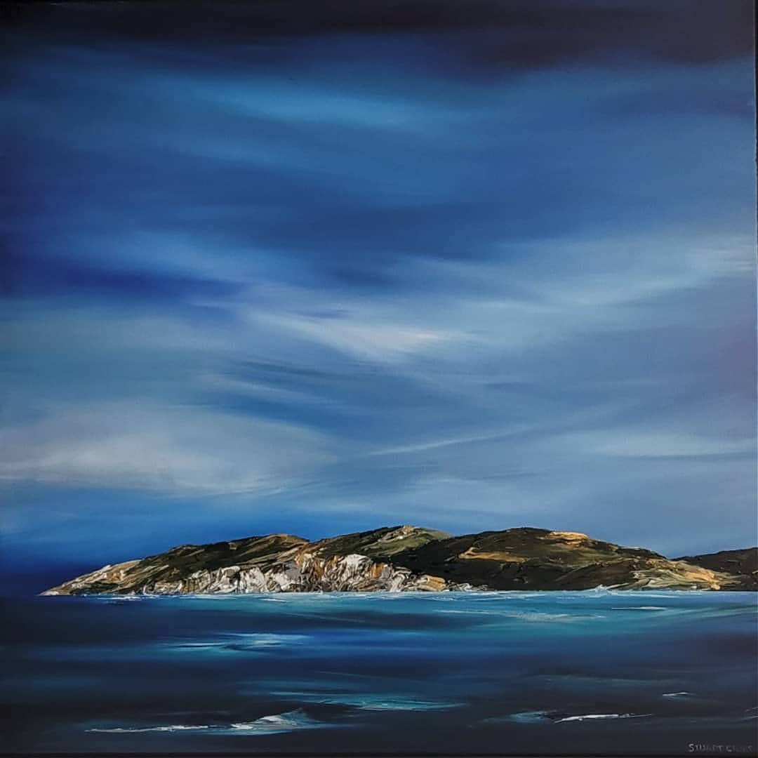 Stuart Clues Painting ~ 'Picnic Island' - Curate Art & Design Gallery Sorrento Mornington Peninsula Melbourne