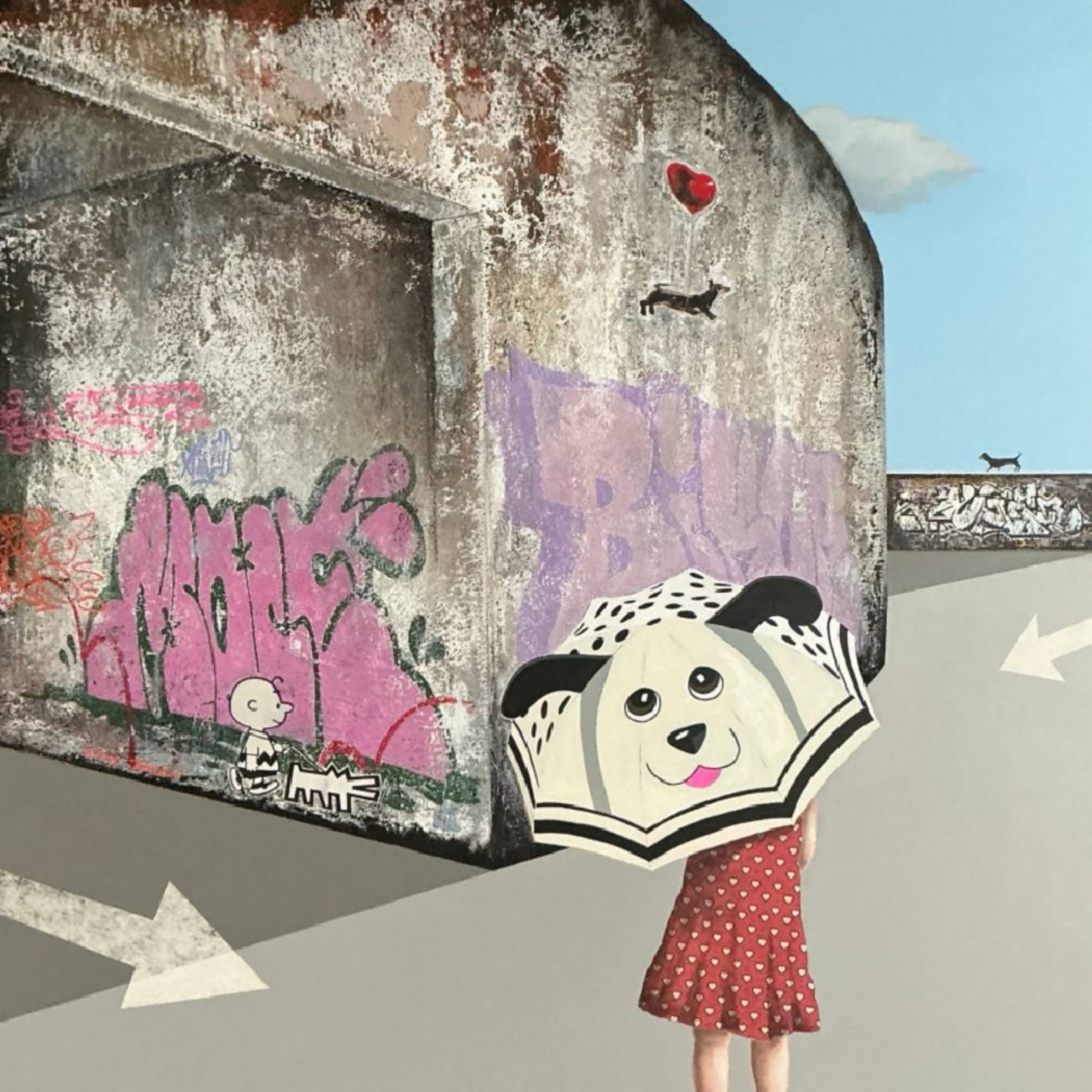 UK artist Steve Johnston painting ~ 'Ah... There You Are' @ Curate Art & Design (Sorrento, Melbourne) - Steve Johnston's exclusive representatives in Australia.