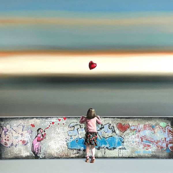 UK artist Steve Johnston painting ~ 'Blowin' in the Wind' @ Curate Art & Design (Sorrento, Melbourne) - Steve Johnston's exclusive representatives in Australia.