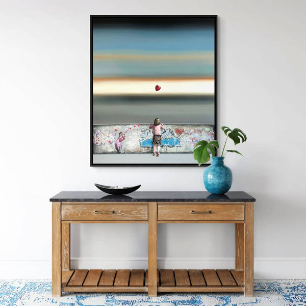 UK artist Steve Johnston painting ~ 'Blowin' in the Wind' @ Curate Art & Design (Sorrento, Melbourne) - Steve Johnston's exclusive representatives in Australia.