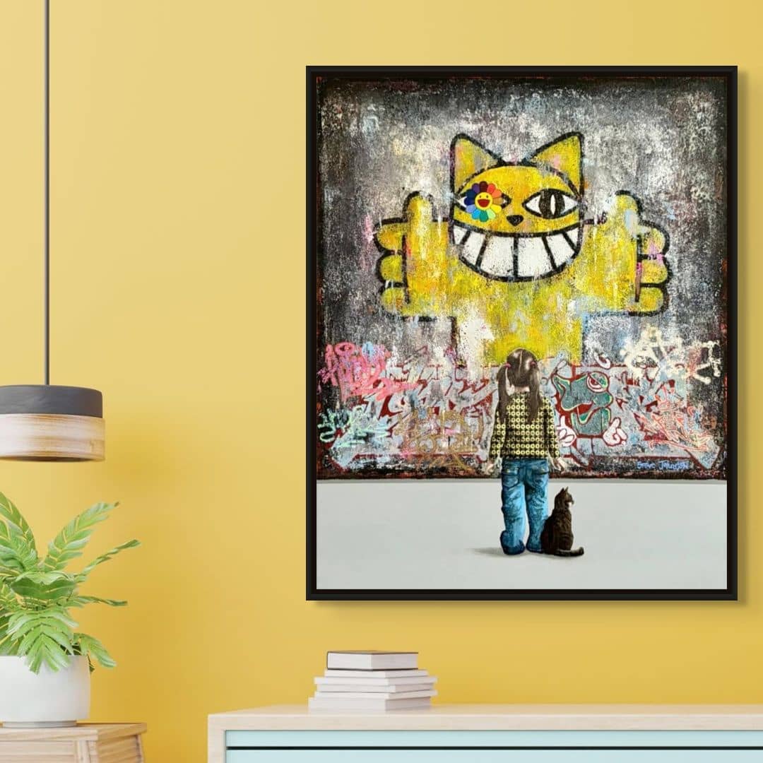 UK artist Steve Johnston painting ~ 'Hello Sunshine' @ Curate Art & Design - Steve Johnston's exclusive representatives in Australia.