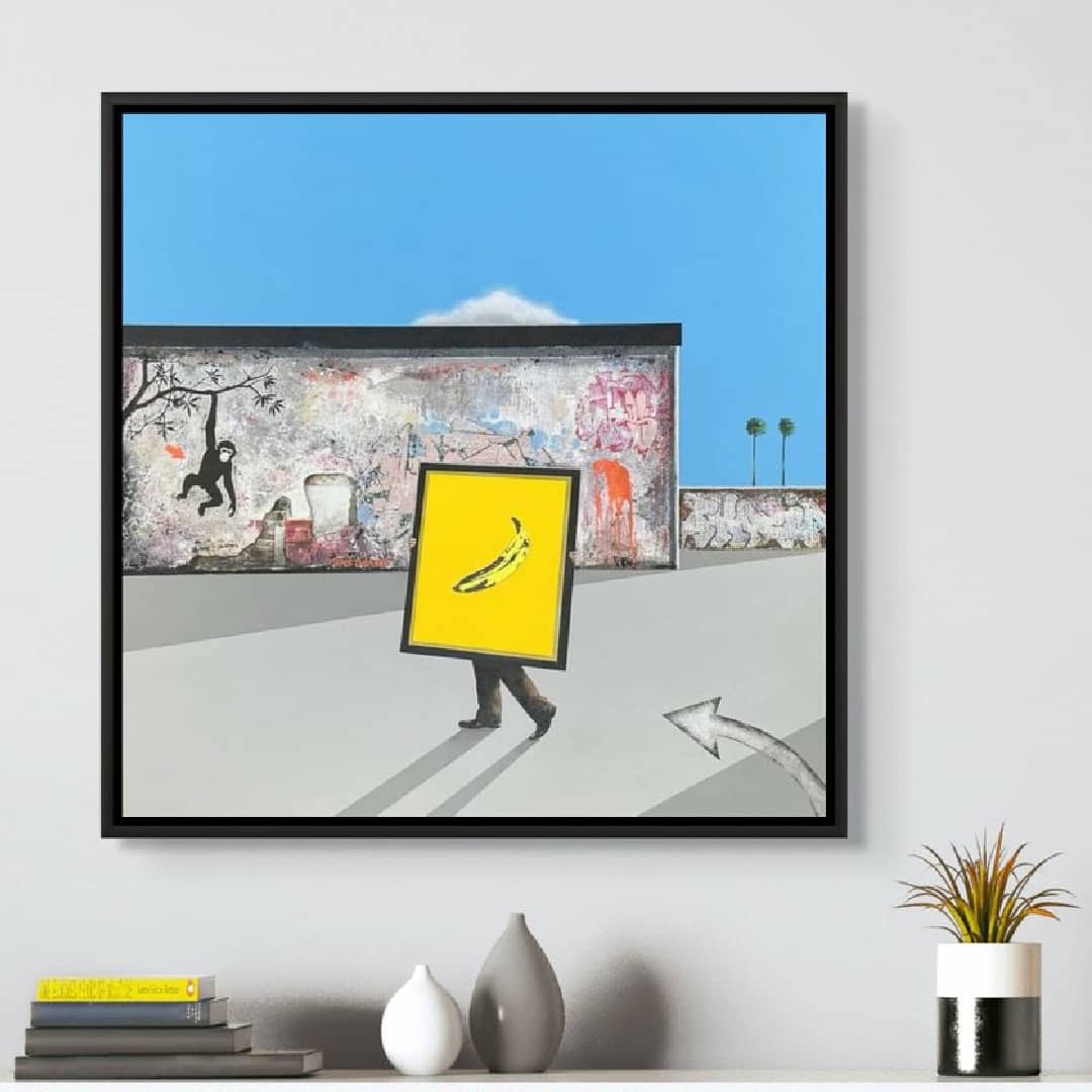 UK artist Steve Johnston painting ~ 'I Don't Know Much About Art' @ Curate Art & Design - Steve Johnston's exclusive representatives in Australia.