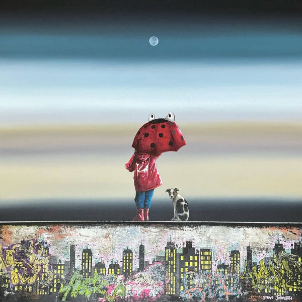 UK artist Steve Johnston painting ~ 'On Top of the World' @ Curate Art & Design - Steve Johnston's exclusive representatives in Australia.