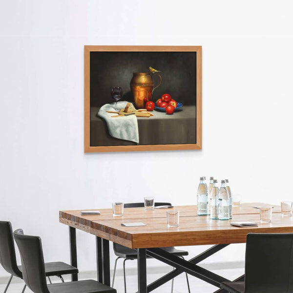 Vicki Sullivan Painting ~ 'Antique Copper Jug with Red Apples' - Curate Art & Design Gallery Sorrento Mornington Peninsula Melbourne