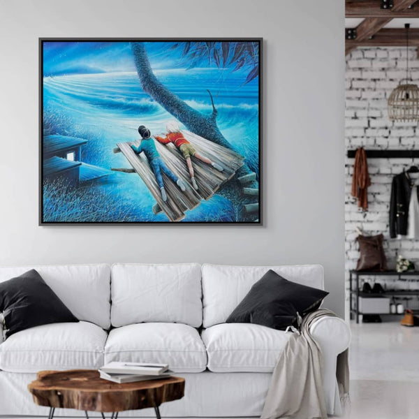 Warren Salter Painting ~ 'The Birdhouse' - Curate Art & Design Gallery in Sorrento, Mornington Peninsula, Melbourne