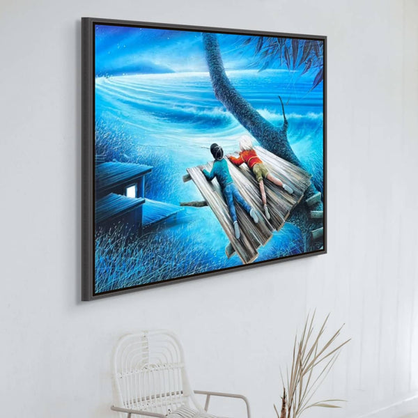 Warren Salter Painting ~ 'The Birdhouse' - Curate Art & Design Gallery in Sorrento, Mornington Peninsula, Melbourne