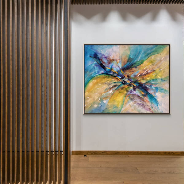 Australian Abstract Artist Mitch Miller Painting ~ 'Beneath the Surface' - Curate Art & Design Gallery Sorrento Mornington Peninsula Melbourne