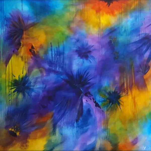 Australian Abstract Artist Mitch Miller Painting ~ 'Unconditional' - Curate Art & Design Gallery Sorrento Mornington Peninsula Melbourne