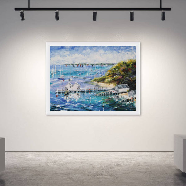 Tasmanian-Based Australian Artist Esther Shohet Painting ~ 'Seas the Day, Mornington Peninsula' - Curate Art & Design Gallery Sorrento Victoria