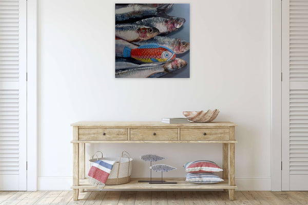 Peninsula-Based Australian Artist Jim Stagg Painting ~ 'Kevin Had No Idea He Was Adopted' - Curate Art & Design Gallery Sorrento Mornington Peninsula Melbourne