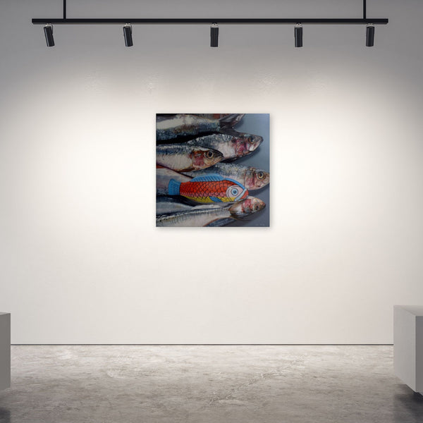 Peninsula-Based Australian Artist Jim Stagg Painting ~ 'Kevin Had No Idea He Was Adopted' - Curate Art & Design Gallery Sorrento Mornington Peninsula Melbourne