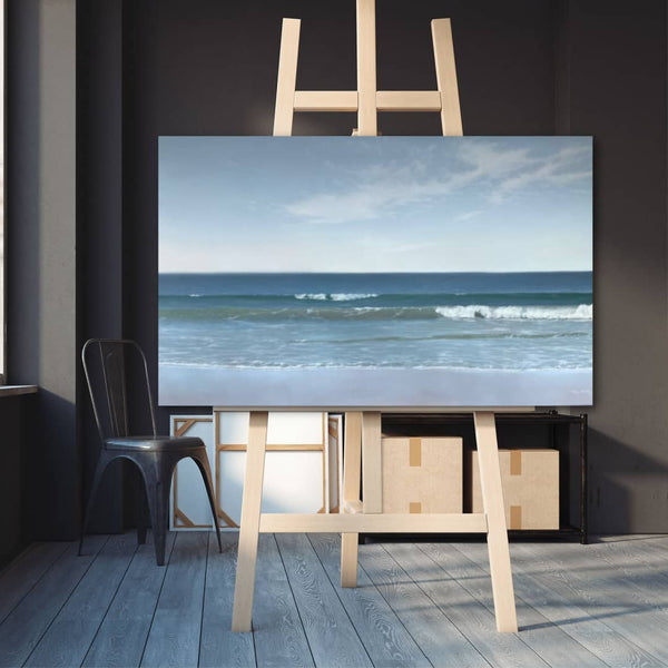 Peninsula-Based Australian Artist Jim Stagg Painting ~ 'Gunnamatta II (No Swell at All)' - Curate Art & Design Gallery Sorrento Mornington Peninsula Melbourne