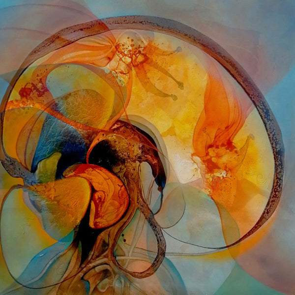 Australian Artist John Scott Painting ~ 'Mindcelium' - Curate Art & Design Gallery Sorrento Mornington Peninsula Melbourne