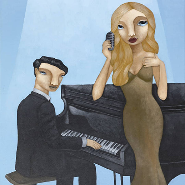 Liz McKay Painting ~ 'Blue Jazz Lounge'