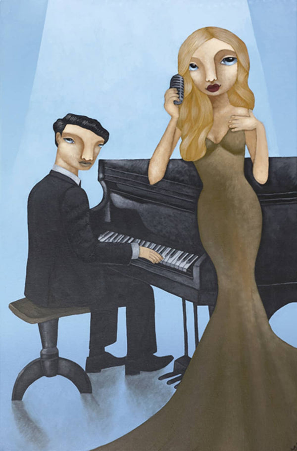 Liz McKay Painting ~ 'Blue Jazz Lounge'