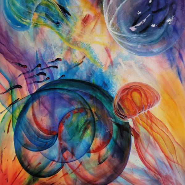 Australian Artist Mitch Miller Painting ~ 'Mind's Eye' - Curate Art & Design Gallery in Sorrento Mornington Peninsula Melbourne