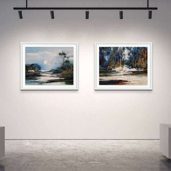 Australian Artist Peter Barraclough Painting ~ 'Silver Moon' - Curate Art & Design Gallery Sorrento Victoria