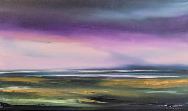 Australian Artist Stuart Clues Painting ~ 'Twilight on the Plains, Victorian Alpine' - Curate Art & Design Gallery Sorrento Mornington Peninsula Melbourne
