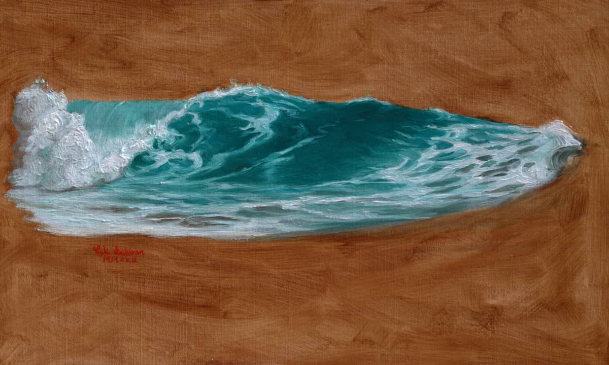 Vicki Sullivan Painting ~ 'Portsea Surf, North by Northwest' (Study)