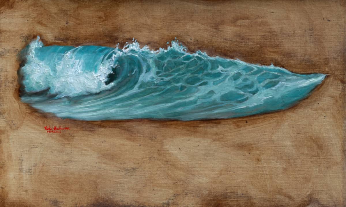 Vicki Sullivan Painting ~ 'Portsea Wave, North by Northwest' (Study)
