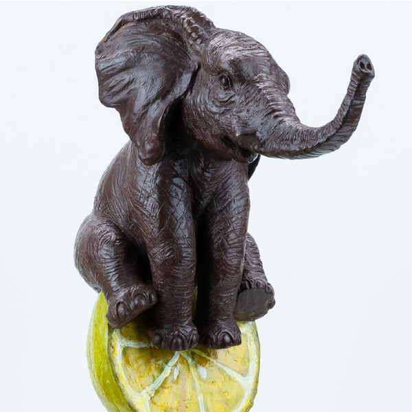 Gillie and Marc Bronze Sculpture ~ 'Elephants Love Lemons' - Curate Art & Design Gallery Sorrento Mornington Peninsula Melbourne
